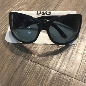 Authentic Dolce & Gabbana black sunglasses.